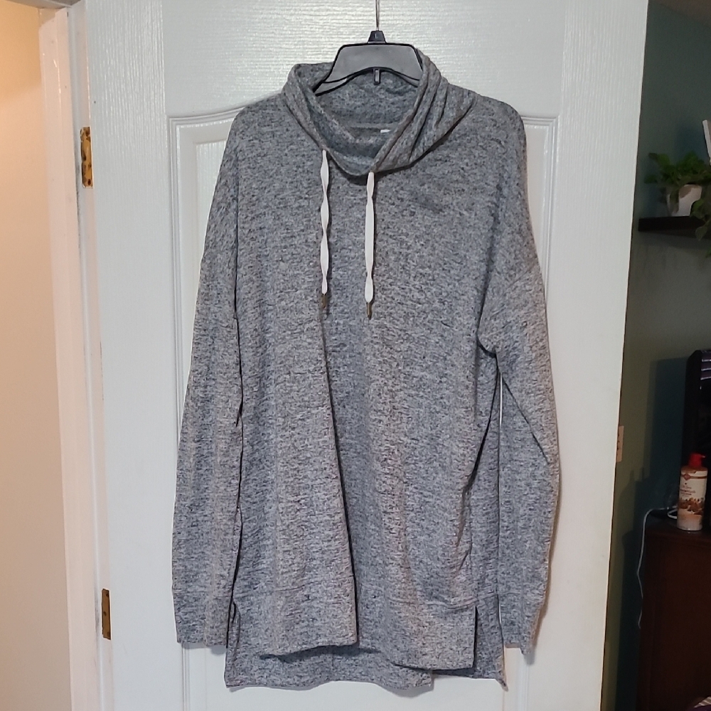 Old Navy Active Gray Cowl Neck Sweatshirt